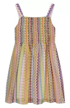 Сарафан из хлопка и шелка Missoni