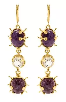 Серьги Божья Коровка MIDGARD PARIS