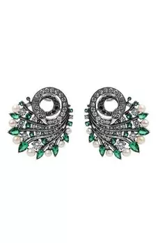 Серьги Graceful Swans Queensbee