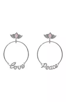 Серьги Love and Peace Queensbee