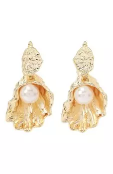 Серьги Oyster Bluejay