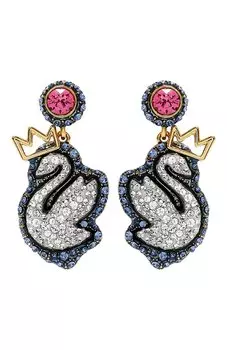 Серьги Pop Swan Swarovski