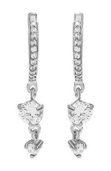 Серьги с фианитами Moonka