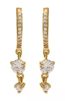 Серьги с топазом Moonka