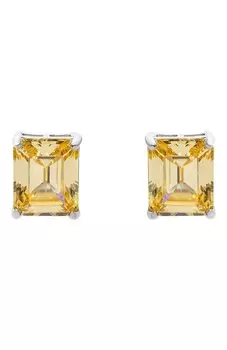 Серьги Sun Baguette Bluejay