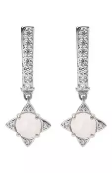 Серьги The Rose с подвесками из кварца Moonka