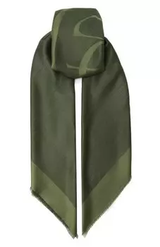 Шаль из шелка и шерсти Elie Saab