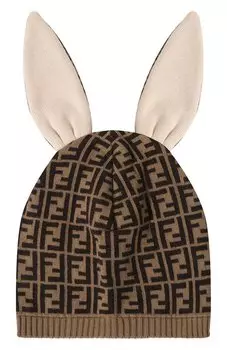 Шапка из хлопка и кашемира Fendi