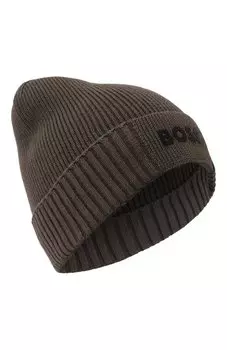 Шапка из хлопка и шерсти BOSS