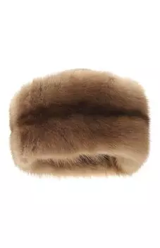 Шапка из меха норки и соболя VICTORIA KUSENKOVA