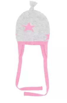 Шапка из смеси шерсти и кашемира с принтом Baby T