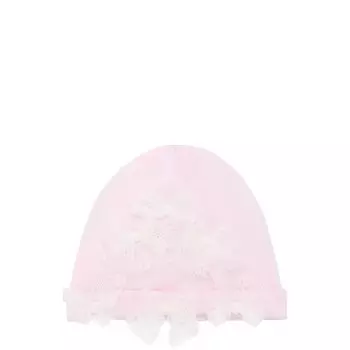 Шапка с кружевной отделкой и бантами Aletta