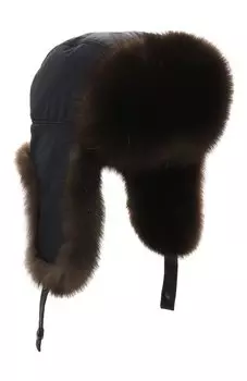 Шапка-ушанка AntiStorm с отделкой из меха соболя Black Sable