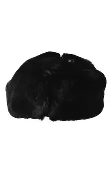 Шапка-ушанка из меха кролика Maslov