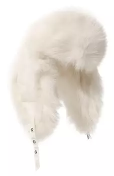 Шапка-ушанка из меха лисы Yves Salomon