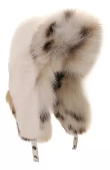 Шапка-ушанка из меха норки и рыси VICTORIA KUSENKOVA