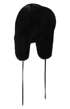 Шапка-ушанка из меха норки VICTORIA KUSENKOVA