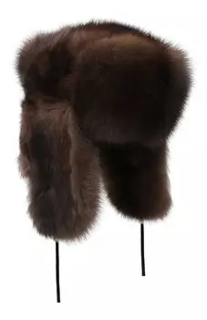 Шапка-ушанка из меха соболя Kussenkovv