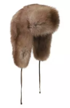 Шапка-ушанка из меха соболя Kussenkovv