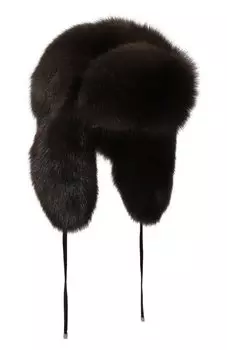 Шапка-ушанка из меха соболя VICTORIA KUSENKOVA