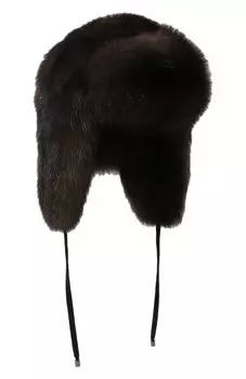 Шапка-ушанка из меха соболя VICTORIA KUSENKOVA