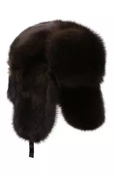 Шапка-ушанка из меха соболя VICTORIA KUSENKOVA