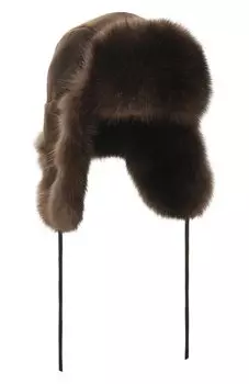 Шапка-ушанка Майкл с отделкой из меха соболя FurLand
