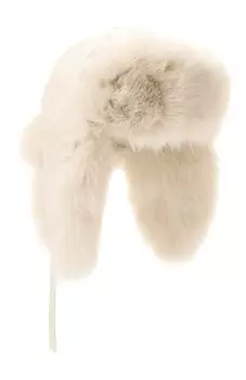 Шапка-ушанка с отделкой из меха песца Yves Salomon