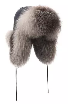 Шапка-ушанка Саша с отделкой из меха песца FurLand