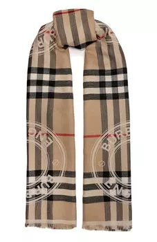 Шарф из шелка и кашемира Burberry