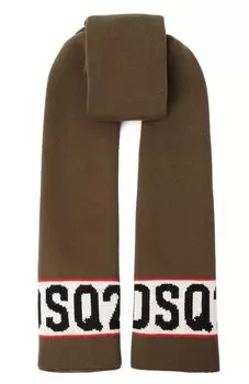 Шарф из шерсти и хлопка Dsquared2