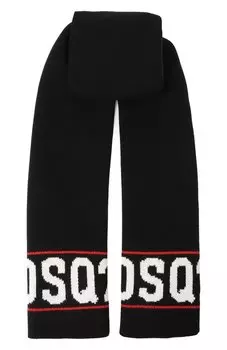 Шарф из шерсти и хлопка Dsquared2