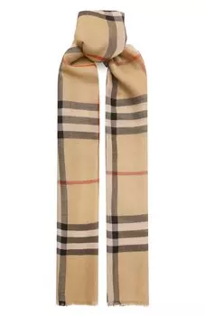 Шарф из шерсти и шелка Burberry