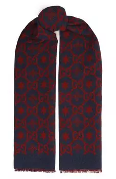Шарф из шерсти и шелка Gucci