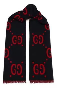 Шарф из шерсти и шелка Gucci