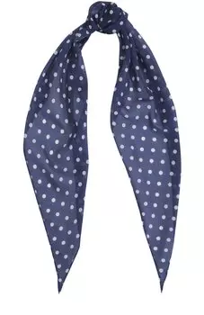 Шарф из смеси шелка и хлопка с узором Caruso