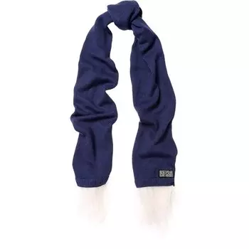 Шарф с отделкой из перьев и логотипом бренда N21