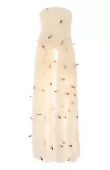 Шарф с отделкой перьями Valentino