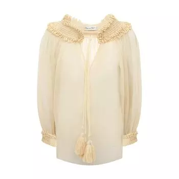 Шелковая блузка Oscar de la Renta