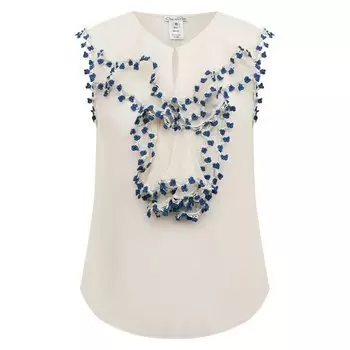 Шелковая блузка Oscar de la Renta