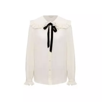 Шелковая блузка Saint Laurent