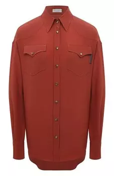 Шелковая рубашка Brunello Cucinelli