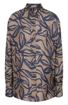 Шелковая рубашка Brunello Cucinelli