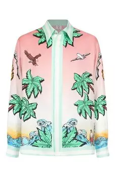 Шелковая рубашка Casablanca