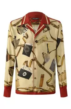 Шелковая рубашка Dolce & Gabbana