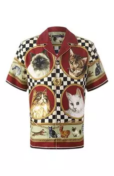 Шелковая рубашка Dolce & Gabbana