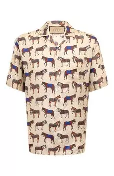 Шелковая рубашка Gucci