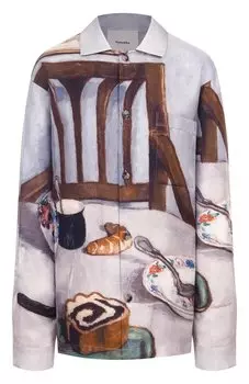 Шелковая рубашка Nanushka