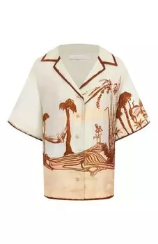 Шелковая рубашка Zimmermann