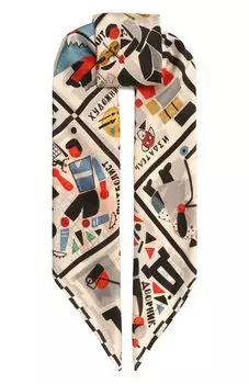 Шелковая шаль Алфавит авангард Gourji